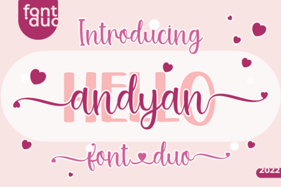 Hello Andyan Duo Font